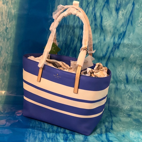 Kate Spade ♠️ 
HAWTHORNE LANE RYAN STRIPE TOTE - Picture 2 of 8